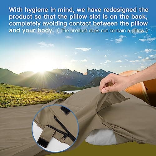 JAICOM Sleeping Bag Liner, Ultralight Travel Sheets, Soft & Portable — view 4
