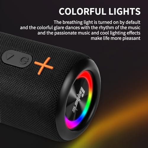 CYBORIS 2 in 1 Portable Splittable Bluetooth Speaker, Waterproof Split Wireless Speaker Bluetooth V5.3 with 20W Loud Stereo Sound, 24H Playtime, True Wireless Pairing for Home, Outdoor or Travel — view 5