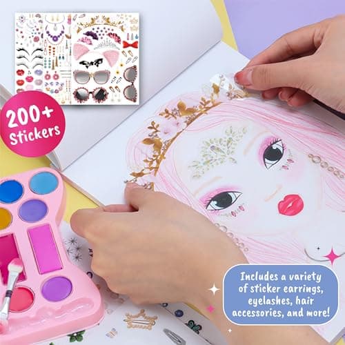 BSCOOL Make Up Book Kit with Coloring Pages and Sticker Set — view 4