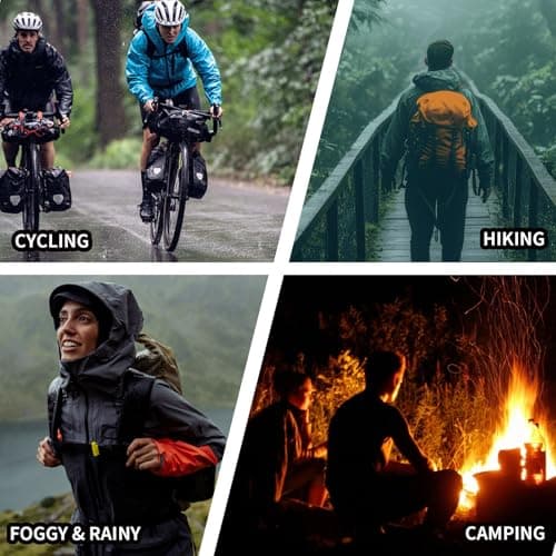 Mayoii Lightweight Waterproof Jacket for Men and Women Packable Windbreaker Raincoat, Breathable Hiking Shell Waterproof Jacket Womens Outdoor Gear (UK, Age, One Size, Regular, Standard, Black-L) — view 2