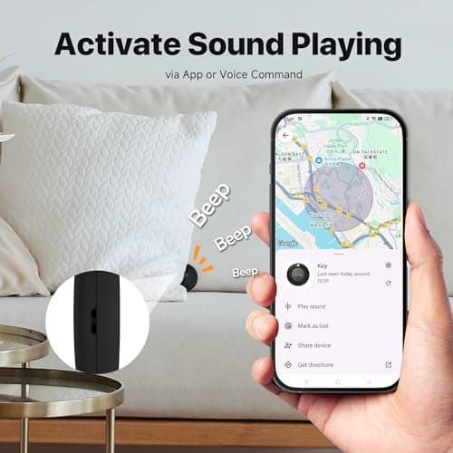 LifeTag Bluetooth Tracker for Android, Google Certified Item Finder, Smart Tracking Tag for Google Find Hub, Finder for Keys, Luggage, Suitcase, Backpack, Purse, Black 1 Pack — view 4