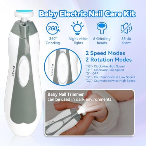 Baby Health and Care Kit, Portable Baby Safety Care Kit, Baby Essentials Kit for Newborns (Grey-White, 20-in-1) — view 6