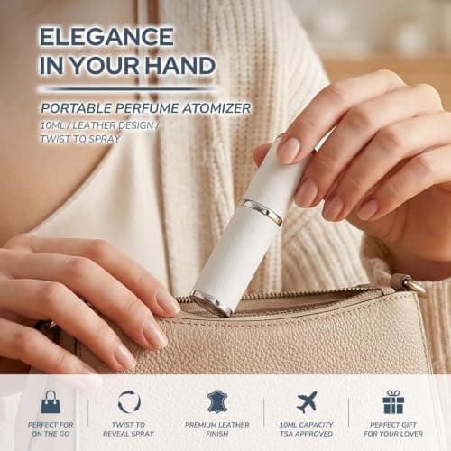 Toureal Travel Perfume Atomiser Refillable, 10ml Perfume Spray Bottles — view 2