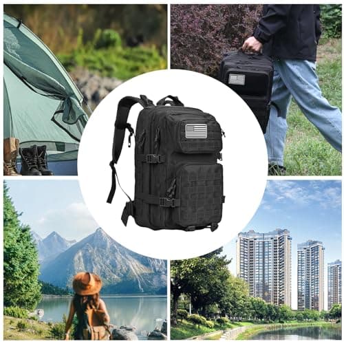 Geebymol 45L Military Tactical Backpacks Large Molle Army Assault Pack — view 6