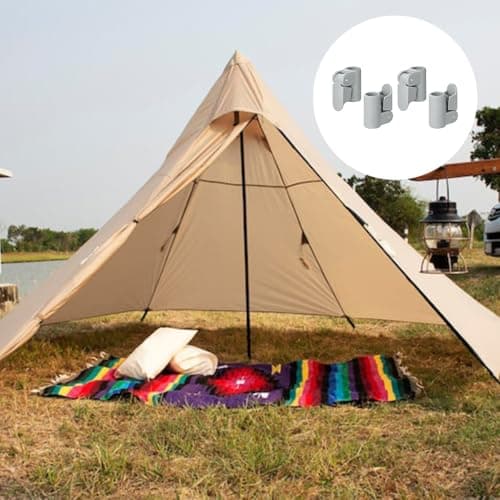 ACOLY 4Pcs Quick Connector Pipe Clamp Tent Pole Quick Release 19-22MM Clamping System Retrofit Kit — view 4