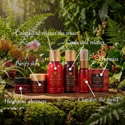 Spa Ceylon CARDAMOM ROSE HOME SPA SET | Home Spa Kit | Pampering | Ayurvedic | All Natural — view 5
