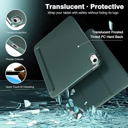 TiMOVO Case for iPad A16 11th Gen 11"/10th Gen 10.9", Midnight Green — view 5