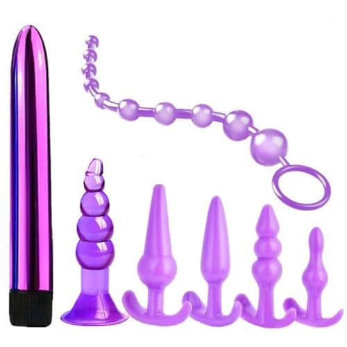 7-Pack Purple Soft Elastic Silicone Hip Trainer