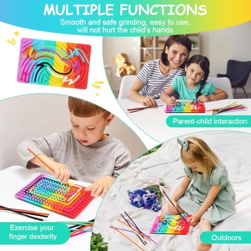 AUAUY Sensory Activity Board for Stress Relief, Calm Down Fidget, Colorful — view 5