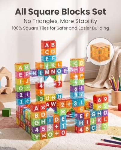 Kaaeiccr Travel Magnetic Tiles 40PCS — view 5