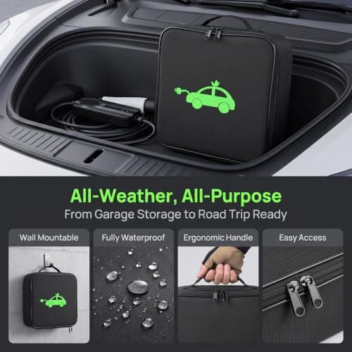 XILAIWANG Ev Charging Cable Storage Bag, 32x32cm 600d Oxford Portable Pouch — view 5