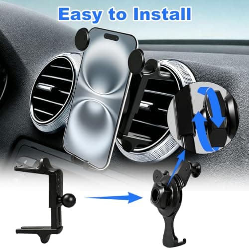 Car Phone Holder for Mercedes Benz A B C E S Mini Cooper Audi A1 TT Q2 MK2 — view 6