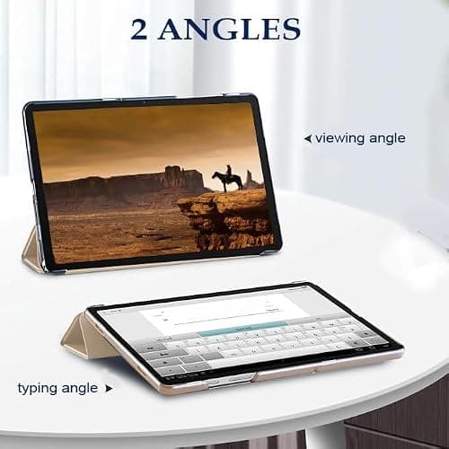 KKTECH iPad Case for 10th & 11th Generation (10.9”) – Slim Magnetic Stand Cover, Auto Sleep/Wake Hard Back Shell for Models A2757 A2777 A2696, Lightweight & Durable (Gold) — view 5
