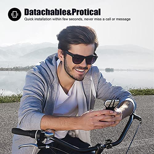 Deerfun Detachable Bike Phone Holder, Universal Bicycle Motorcycle Cell Phone mount, 360° Rotatable Adjustable Bike Phone Mount Compatible for 4" to 6.7" Smartphones — view 2