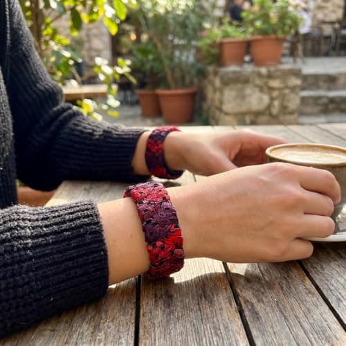 Anti-Nausea Bracelets for Motion Sickness, Stress Relief, and Wellness Support – Adjustable, Stylish, Handcrafted Design, XL 10, Nylon — view 2