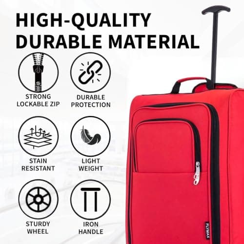 Ryanair 40x30x20 Carry on Suitcase Approved Underseat Cabin Bag Case Lightweight Hand Luggage 1.2g 24L — view 2