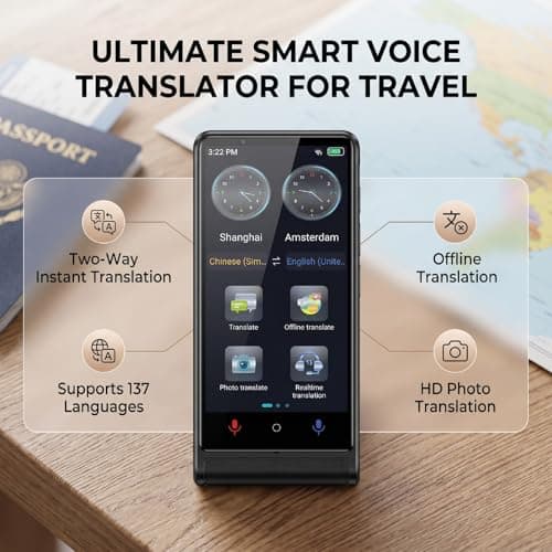 Generic Voice AI Translator Device Lightweight Portable Translator for Travel Learning Business Metal 158 Languages — view 3