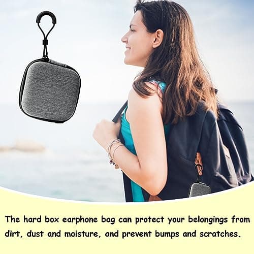Portable EVA Headphone Storage Case with Shockproof Zip Shell — view 6