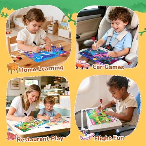 JoyCat Search & Find Activity Books, Animal Preschool Learning for Kids 3-5 — view 6