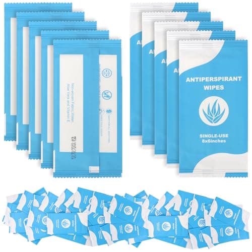 300 Count Deodorant Wipes Bulk, Individually Wrapped Travel Wipes