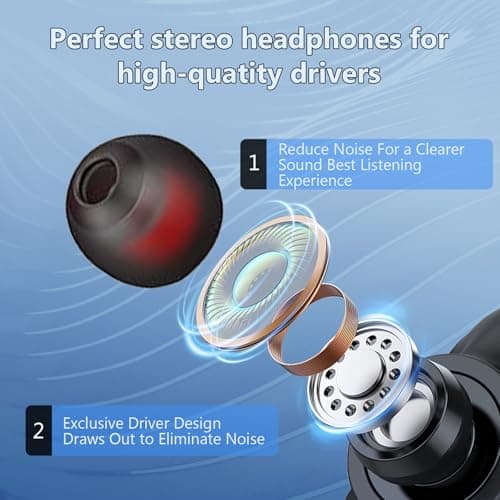 In Ear Wired Headphones,4 Packs Wired Earphones with Microphone&Volume Control and 12 Pairs Replacement Earplugs,Noise Isolating & Deep Bass Headphones in Ear for i-Phone,i-Pad, Smartphone,MP3 Players — view 3