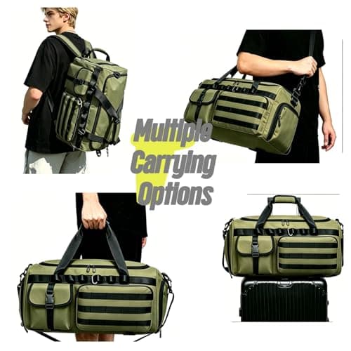 Military Tactical Holdall Gym Bag for Men and Women, 3 in1 Sports Duffle — view 6