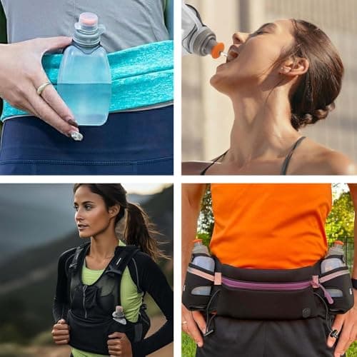 Shirene Running Water Bottle,250ml Leakproof Soft Bottle for Running Jogging and Cycling Ideal for Runnings Belts Hydration Belts or Vests Small and Portable The Perfect Companion for Outdoor Sports — view 6