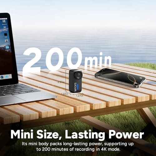 SJCAM C110 4K Mini Body Action Camera with 64GB Card, 5G Phone Only Cam — view 3