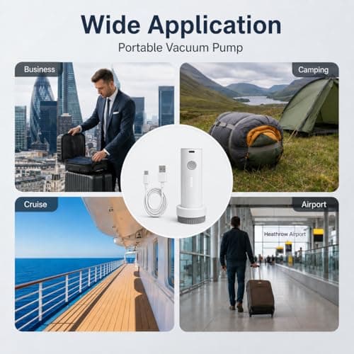 Portable Electric Vacuum Pump for Travel Storage Bags USB Rechargeable — view 6