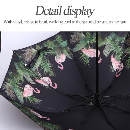 BELLIFFY Black UV Protection Folding Travel Umbrella Iron and Plastic — view 5