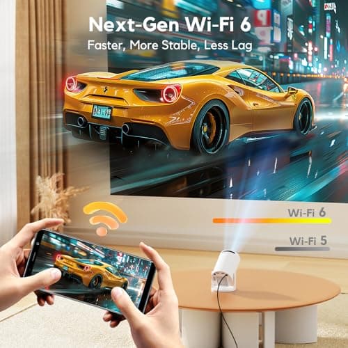 AKIYO O2 Projector Built-in Apps, 1080P Support Auto Keystone WiFi6, 18000L — view 6