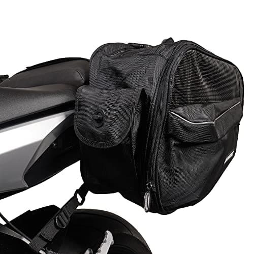 Motorcycle Motorbike Pannier Bags Throw Over Saddle Bags Soft Luggage Touring Panniers BikeTek Urbano — view 5