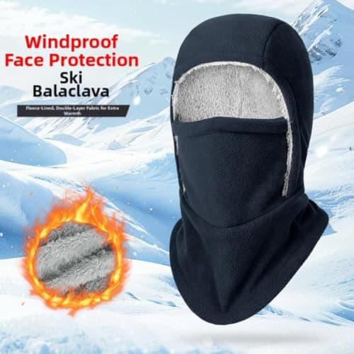 Fleece Balaclava Ski Mask Windproof Warm Winter Hat — view 5