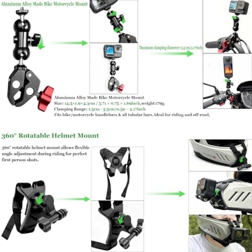 Hauyapie Action Camera Accessories Kit Bundle YP08 — view 2