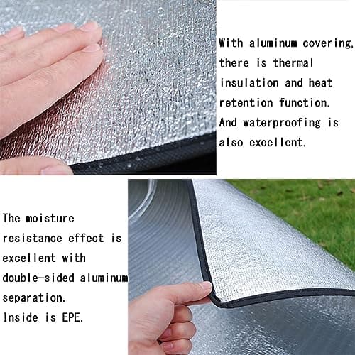 Aluminum Foam sleeping mat for camping insulating mat thermal Blanket — view 4