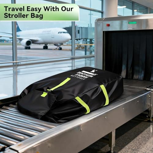 Pram Bag for Airplane, Baby Travel Essentials, Stroller Bag 119H*61W*38D cm — view 6