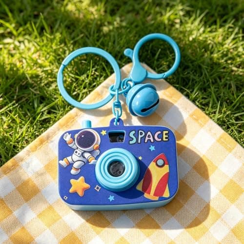 Camera Projector Keychain Space Astronaut LED Projector Backpack Decor — view 3