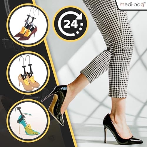 Medipaq High Heel Shoe Stretchers, Set of 2, UK 3-7 Plastic Shoe Trees — view 3