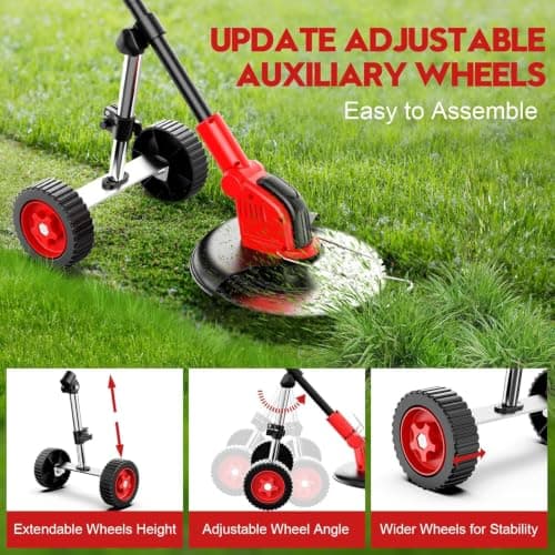 Lacoco Cordless Strimmer 800W Brushless Grass Trimmer 12" Cutting Width — view 5