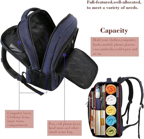 MATEIN Travel Laptop Backpack 15.6", Slim Laptop Rucksack, Rucksack for Men — view 3