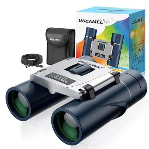 USCAMEL Binoculars Kids, Compact Binoculars Childrens, Waterproof Small Binocular For Bird Watching, Travel, Camping, Hunting