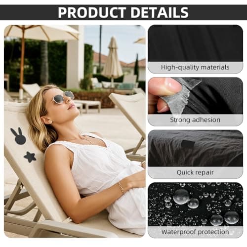 Flintronic Linen Repair Patches, 10x200cm Self Adhesive Repair Tape, Self Adhesive Waterproof Tent Re-Pair Patch, Linen Re-Pair Tape for Down Jacket, Tent, Sofa, Clothes, Bags — view 3