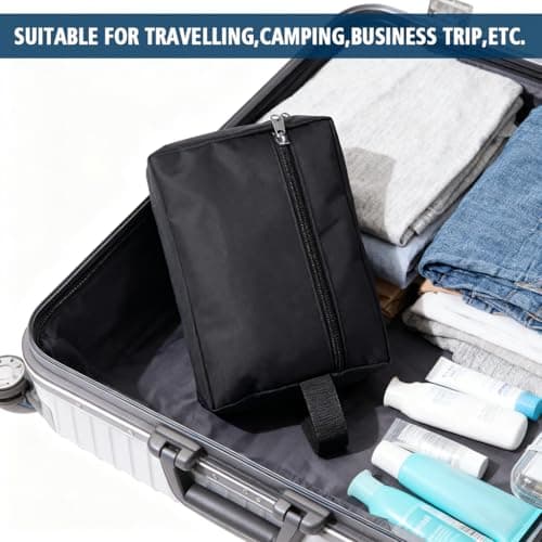 XYGK Toiletry Bag for Women and Men, Medium Travel Wash Bag with Handle — view 5