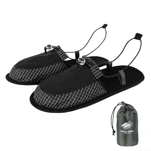 Ultralight Foldable Slippers Quick Dry for Camping Travel(khaki M) — view 5