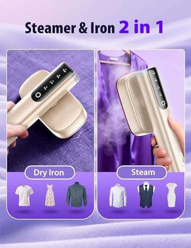 Sundu Steamer, 15s Heat-up, 180ml, Gloves, 35min for Travel & Home(Gold) — view 3