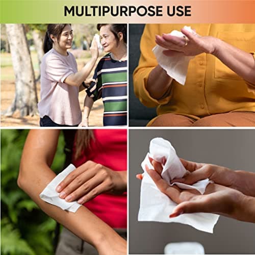 432 x Wet Wipes For Adults | Alcohol Free Wipes | Body Wipe For Adults No Shower | Festival Accessories & Essentials | Extra Large | Shower Wipe | 20 x 22 cm | (4 Packs of 108) — view 4