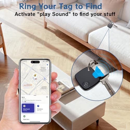 DEEBYCOO Air Tracker Tag Compatible with Apple Find My(iOS ONLY), 2 Pack — view 3