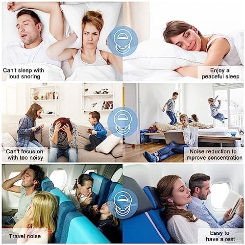 Kunoli Ear Plugs Noise Cancelling for Sleep, Earplugs for Work (Purple) — view 4