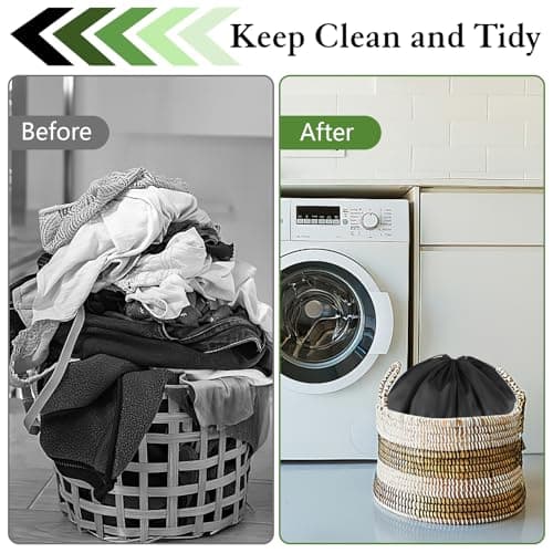 Large Travel Laundry Bag,2 Pack Waterproof Drawstring Bag — view 6