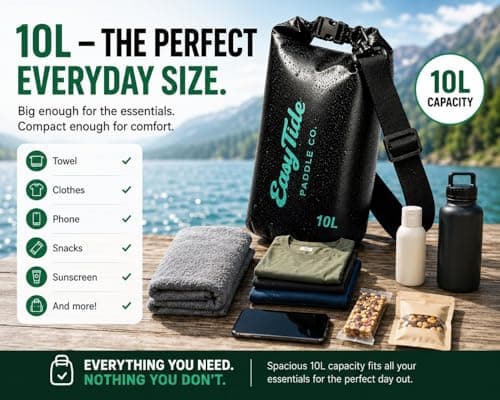 EasyTide 10L Waterproof Dry Bag – Roll-Top Dry Sack for Kayaking & SUP — view 4